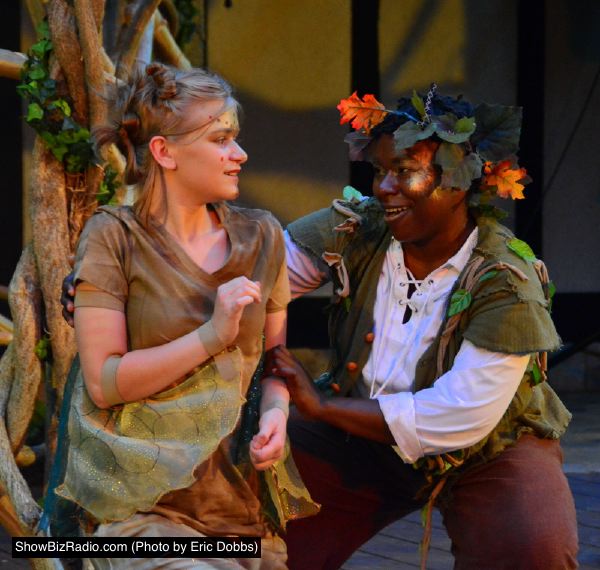 Allison Blanton as Mustardseed and Raven Wilkes as Puck