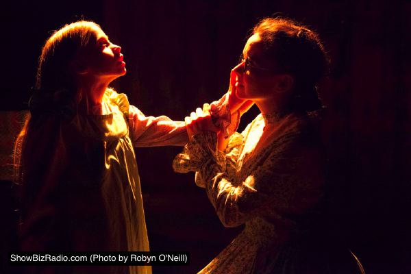 Ellie Martin as Helen Keller and Audra Honaker as Annie Sullivan