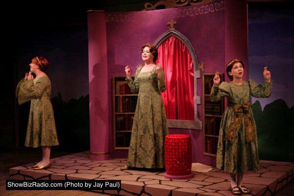 Hanna Clinton (Teen Fiona), Aly Wepplo (Fiona), and Ellie Wilson (Young Fiona)