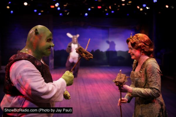 Jason Marks (Shrek) and Aly Wepplo (Fiona)